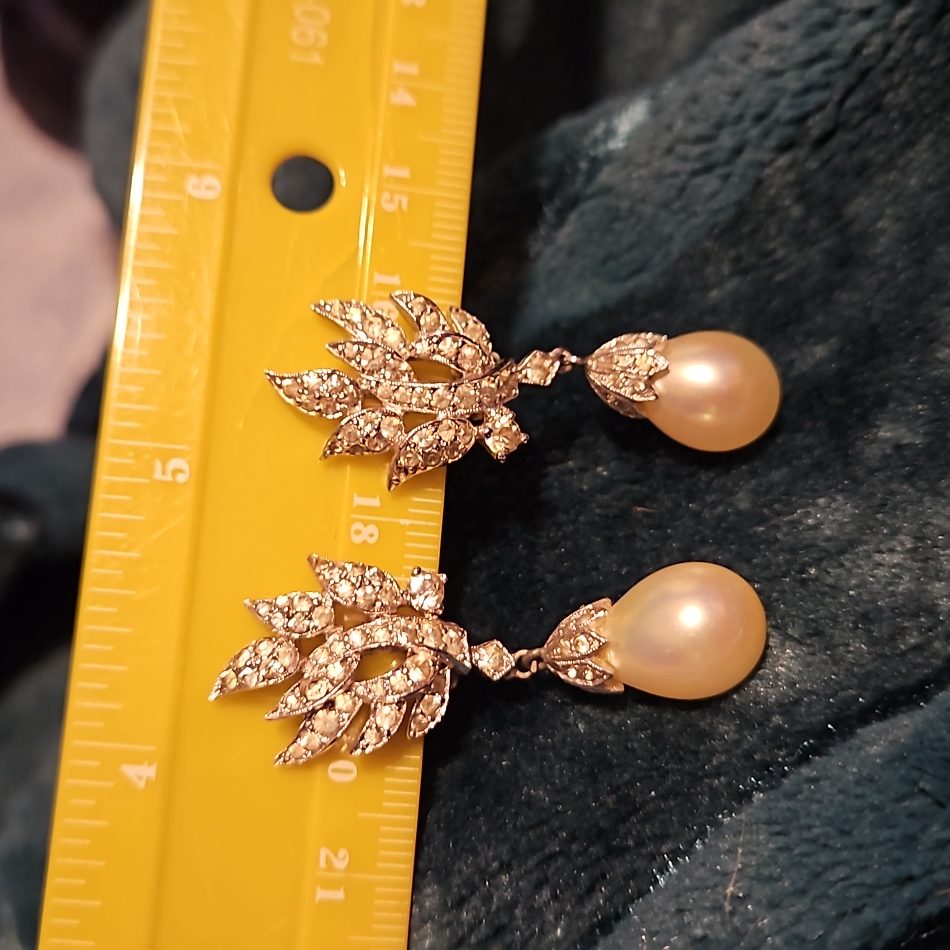Vintage Clip Earrings Marked Panetta 55$